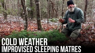 Cold Weather Improvised Sleeping Mattress
