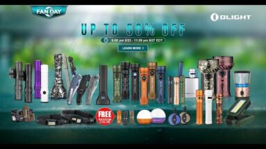 Olight OFan Day up to 50% Off Sale Sept 23-27 EDT