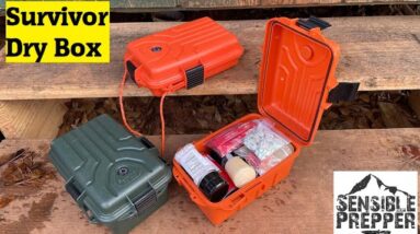 Survivor Dry Box : Survival Kit, Trauma Kit, Electronics and EDC