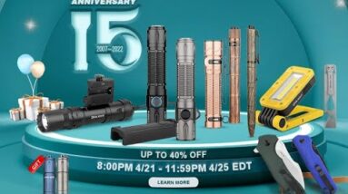Olight 15th Anniversary Sale Up to 40% Off April 21-25