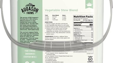 augason farms vegetable stew blend certified gluten free 1