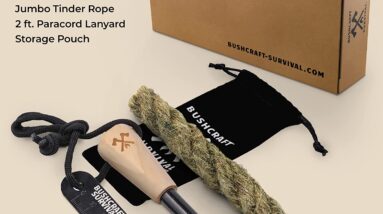 bushcraft survival ferro rod fire starter kit backpacking multitool flint and steel striker waterproof magnesium farrow 1 2