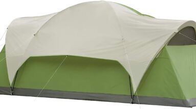 coleman montana camping tent 68 person family tent with included rainfly carry bag and spacious interior fits multiple q