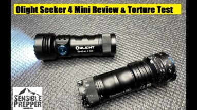 Olight Seeker 4 Mini: 1200 Lumens & UV Review and Torture Test