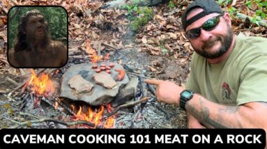 Campfire Cooking 101 How to Cook on a Rock Caveman Style