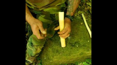 How To make Fire From a Stick #campinginthewoods #corporalscorner #survival