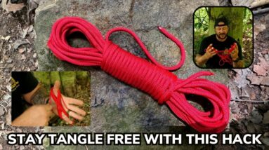 Keep Your Cordage Tangle Free with This Simple Survival Hack