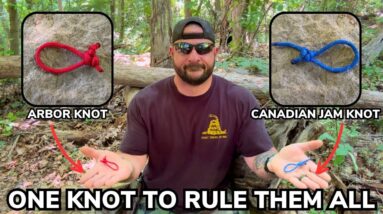 One Knot to Rule Them All The Arbor Knot or The Canadian Jam Knot