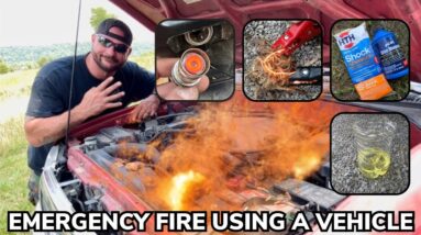 Four Emergency Fire Hacks Using Your Vehicle That You Need to Know