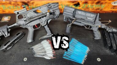 REVO7 VS M10 STEAMBOW VS EK ARCHERY IN A HEAD TO HEAD CHALLENGE!
