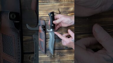 SPITZKANTE DAMASCUS HUNTING KNIFE