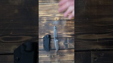 SPITZKANTE FIXED BLADE BOOT STYLE Black and White Marcaida