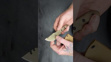 Tops Knives Tom Brown Tracker #4 Full Tang Fixed Blade- Coyote Tan