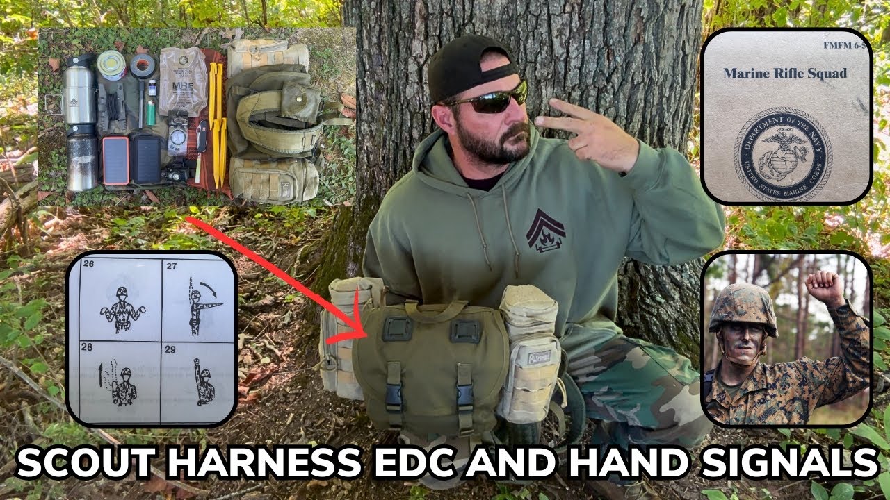 Bug Out Harness Gear Loadout With Basic Hand And Arm Signals