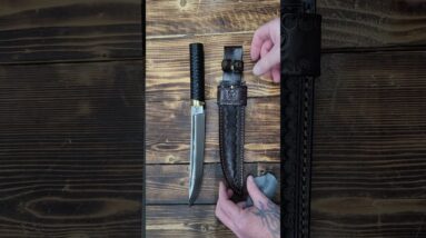 Tactical Wakizashi Full Tang Fixed Blade Knife, 14 inch, Sleipner Steel, G10 Handle