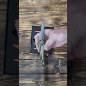 PICHI Damascus KAMETA - G10 Amber Black Scales