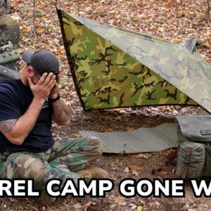 Solo Overnight Squirrel Camp Gone Wrong with Lost Footage and Damaged Gear