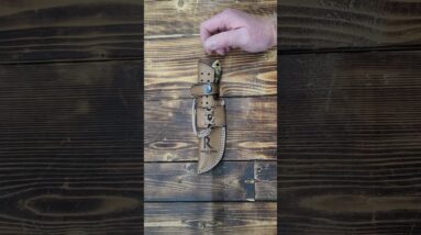 Fixed Blade Knife – 9" Black Coated Drop Point Knife Sheath - Full Tang 1095c High Carbon Steel