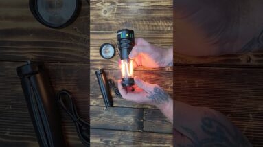 Tactical Flashlight Rechargeable Camping 11 Modes Tactical 10000 Lumens Portable Camp Light w Stand