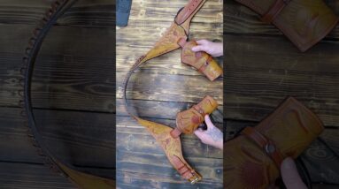 Hulara Western Gun Holster 44/45 Caliber Cowboy Revolver Leather Belt https://amzn.to/4afQLGS