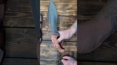 GTK47 Fixed Blade Knife 1CM Thick DC53 Steel Blade Full Tang Rosewood Handle https://amzn.to/4qEAWyl