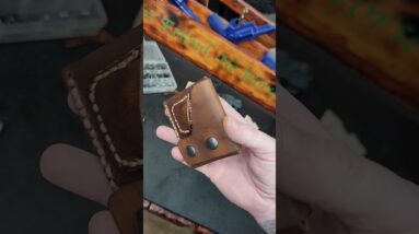 Handmade 1 Troy Ounce Bullion Bar Wallet #leatherwork