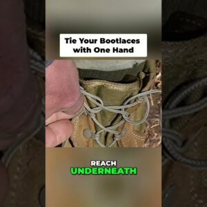 Tie Your Bootlaces with One Hand During an Emergency