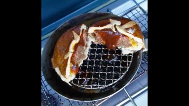 BBQ Bacon Pinwheel Burger on a Pretzel Bun