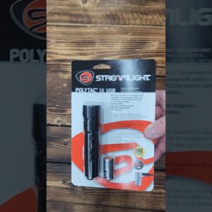 STREAMLIGHT POLYTAC 1 X USB  350-Lumen 12,000-Candela LED Flashlight, Rechargeable Multi Battery