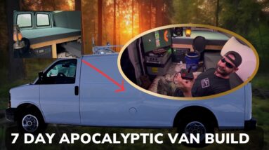 DIY Seven Day GMC Savana Camper Van Build in The Woods