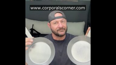 New Carbon Steel Camp Skillet with Stainless Handles