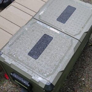 ICECO VL75ProD Olive 12V Heavy Duty Metal 79.2QT Fridge Freezer