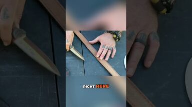 Sharpen Knives with a Belt🗡️Improvised Strop Hack!
