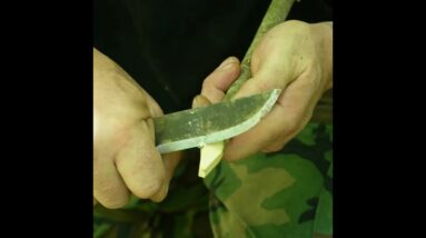 How To Make Hasty Tent Stakes In the Woods