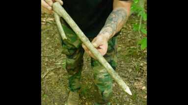 How To Turn a Y Branch into a Tent Stake
