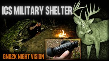 Solo Overnight Testing the Improved Military Shelter and the GNG2K Night Vision Monocular