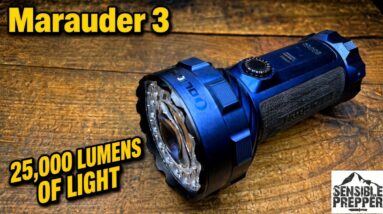 Olight Marauder 3 Flashlight Review: 25,000 lumens of Light!