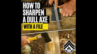 How To Sharpen a Dull Axe with a File