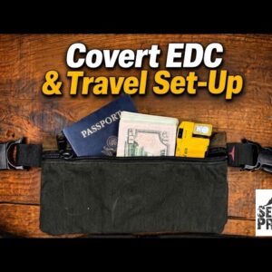 Minimalist Covert Travel EDC Pouch Set Up!