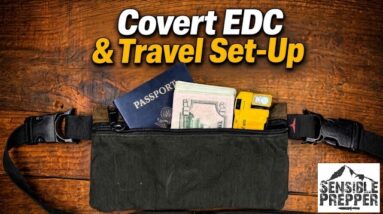 Minimalist Covert Travel EDC Pouch Set Up!